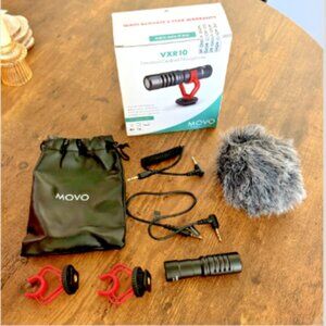 Movo VXR10 Universal Shotgun Mic for Camera - Camera Microphone for DSLR, iPhone
